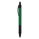 RETRAX Smooth Grip Metallic Retractable Ball Point Pen With Soft Touch Rubberized Trim - Black ink