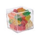 Cube Shaped Acrylic Container With Candy