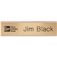 2- Ply Plastic Desk Wall Plate Engraved Only 8 x 2
