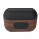 SCX Design(TM) Walnut Wood Wireless Earbuds and Charging Case
