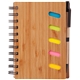 Bamboo Front Cover Notebook with Sticky Note and Pen