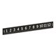 MoMA Sturdy Black Acrylic Ruler Measures Inches Centimeters