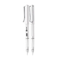 LAMY Safari White Fountain Pen w / Gomfort Grip and Spring - Loaded Clip