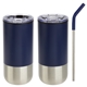 Oxford 16 oz Stainless Steel / Polypropylene Tumbler with Straw