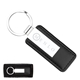 Leather Silver Plated Keyring
