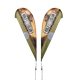 IMPORT 15 Double - Sided Teardrop Flag with Ground Spike
