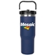 30oz. Stainless Steel Insulated Mug with Handle and Built - In Straw