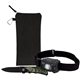 Wave Sensor LED Rechargeable Headlight with Bullseye Camo Knife