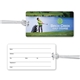 Ultra - Thin Luggage Tag with Clear Strap