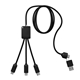 5- in -1 Charging Cable with Light - Up Logo