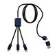 5- in -1 Charging Cable with Light - Up Logo