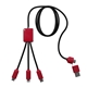 5- in -1 Charging Cable with Light - Up Logo