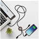Bamboo 5- in -1 Charging Cable with Light - Up Logo