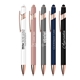 iWriter(R) Rose Gold - Stylus Soft Touch Rubberized Metal Ball Point Pen With Rose Gold Accents - Black Ink