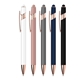iWriter(R) Rose Gold - Stylus Soft Touch Rubberized Metal Ball Point Pen With Rose Gold Accents - Black Ink