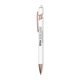 iWriter(R) Rose Gold - Stylus Soft Touch Rubberized Metal Ball Point Pen With Rose Gold Accents - Black Ink