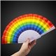 9 Rainbow Folding Fans