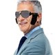 Silver Glasses with Sideburns