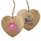 3 Wood Ornament - Heart