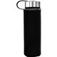Metal Lanyard Lid 22 oz Frosted Glass Sleeve Bottle