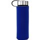 Metal Lanyard Lid 22 oz Frosted Glass Sleeve Bottle