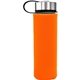 Metal Lanyard Lid 22 oz Frosted Glass Sleeve Bottle
