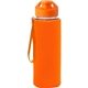 Easy Pour 22 oz Frosted Glass Sleeve Lanyard Bottle