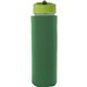 Pop Up Lid 22 oz Frosted Glass Sleeve Bottle