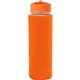 Pop Up Lid 22 oz Frosted Glass Sleeve Bottle