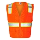 Kishigo Hi - Vis Vest with Mesh Back and Solid Front