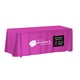 8- ft. Non - Fitted Front Print Only Table Cover (with Stock Fabric Color)