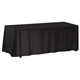 8- ft. Non - Fitted Front Print Only Table Cover (with Stock Fabric Color)