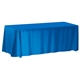 8- ft. Non - Fitted Front Print Only Table Cover (with Stock Fabric Color)