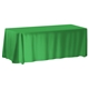 8- ft. Non - Fitted Front Print Only Table Cover (with Stock Fabric Color)
