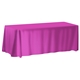 8- ft. Non - Fitted Front Print Only Table Cover (with Stock Fabric Color)