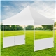 Tent Half Wall Unimprinted w / Hardware (PAIR) for 31mm Steel Frame