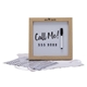 Magnetic Letter White Board with Wood Frame