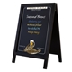 32.5 Deluxe Wood A - Frame Imprinted Chalkboard Kit