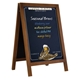 32.5 Deluxe Wood A - Frame Imprinted Chalkboard Kit