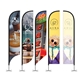 DisplaySplash 15 Single - Sided Custom Feather Flag