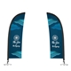 DisplaySplash Tabletop Feather Flag - Double Sided