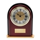 Rosewood and Black Glass Arch Clock