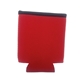 Black Rim Neoprene Can Cooler, REAL Neoprene, Not Foam
