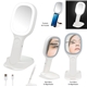 Light Up Double Sided Mirror With Wireless Charger