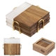 Acacia Wood and Resin Coaster Set