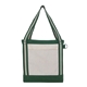 V Natural Striped Recycled Cotton Boat Tote