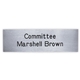 Los Angeles Custom Plastic Name Badge (Custom sized between 0 and 3 sq. in.)