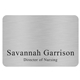 Savannah Custom Metal Name Badge (Custom sized between 6 and 9 sq. in.)