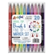 20ct Dual Tip Brush + Fine Tip Markers in plastic box.
