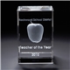 3D Crystal Block Large Award